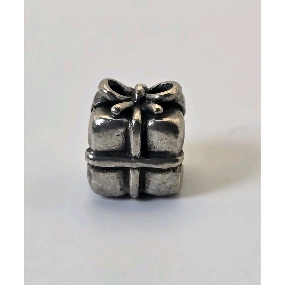 Pandora Gift Box Charm 925 ALE Sterling Silver Present Ribbon Bead